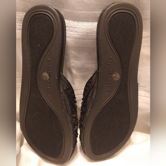 Black Beaded Slip on Shoe 9/10 - Picture 8 of 11